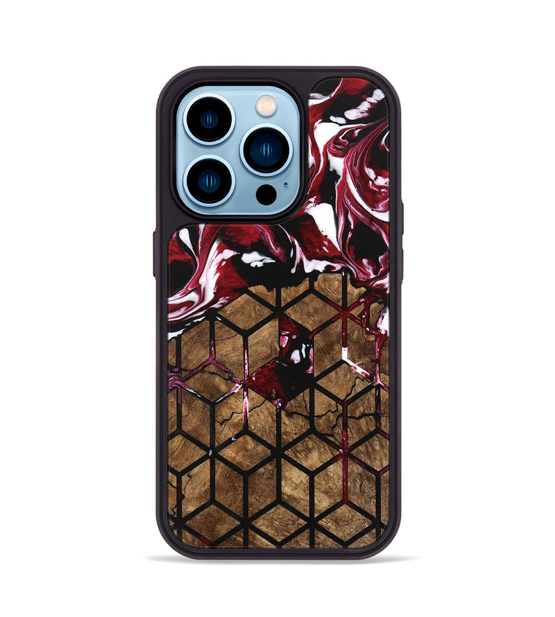 iPhone 14 Pro Wood Phone Case - Kelsie (Pattern, 746197)