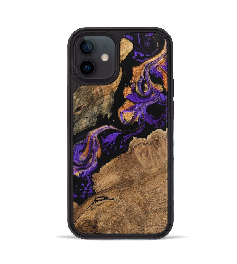 iPhone 12 Wood Phone Case - Tanisha (Purple, 746200)