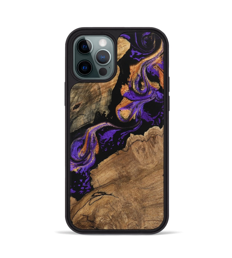 iPhone 12 Pro Wood Phone Case - Tanisha (Purple, 746200)