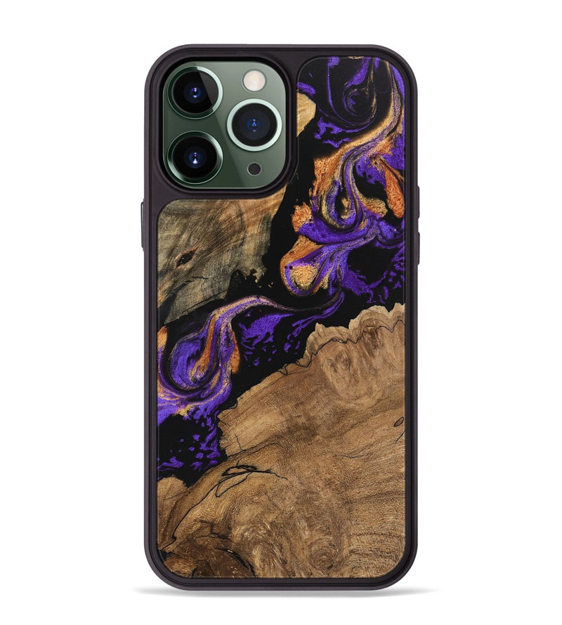 iPhone 13 Pro Max Wood Phone Case - Tanisha (Purple, 746200)