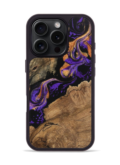 iPhone 16 Pro Wood Phone Case - Tanisha (Purple, 746200)