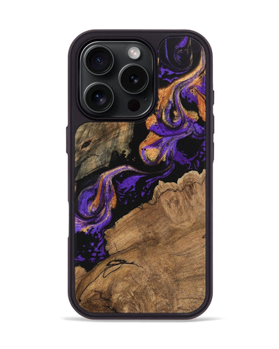 iPhone 16 Pro Wood Phone Case - Tanisha (Purple, 746200)