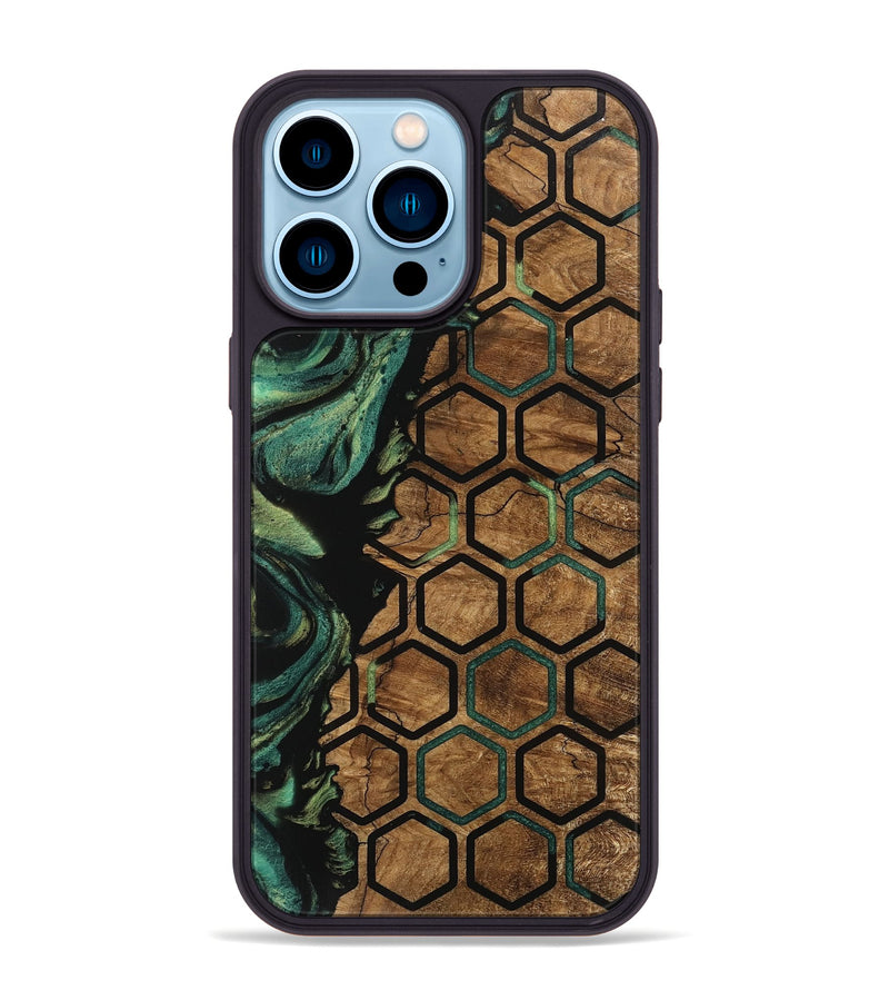 iPhone 14 Pro Max Wood Phone Case - Westin (Pattern, 746201)