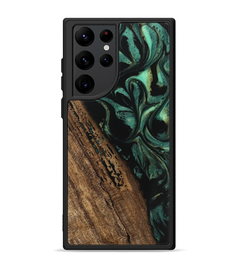 Galaxy S22 Ultra Wood Phone Case - Kaeden (Green, 746202)