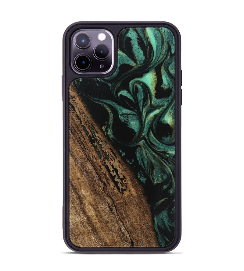 iPhone 11 Pro Max Wood Phone Case - Kaeden (Green, 746202)