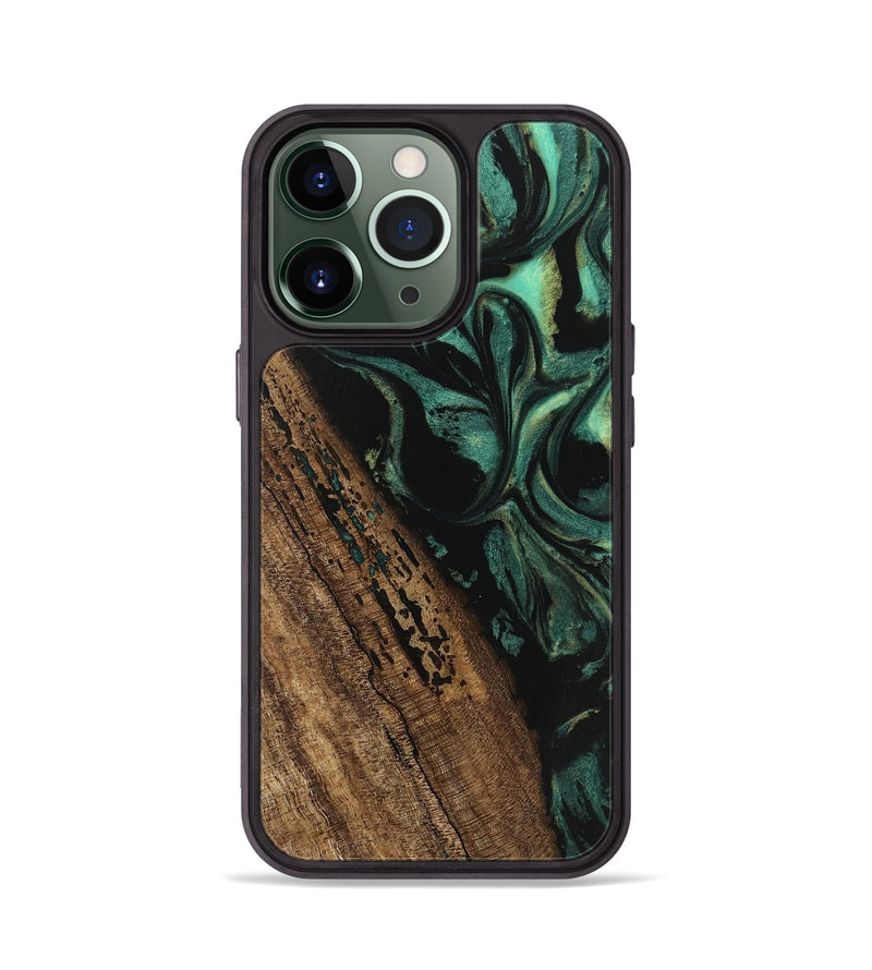 iPhone 13 Pro Wood Phone Case - Kaeden (Green, 746202)