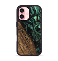 iPhone 16 Wood Phone Case - Kaeden (Green, 746202)