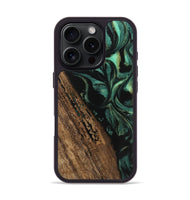 iPhone 16 Pro Wood Phone Case - Kaeden (Green, 746202)