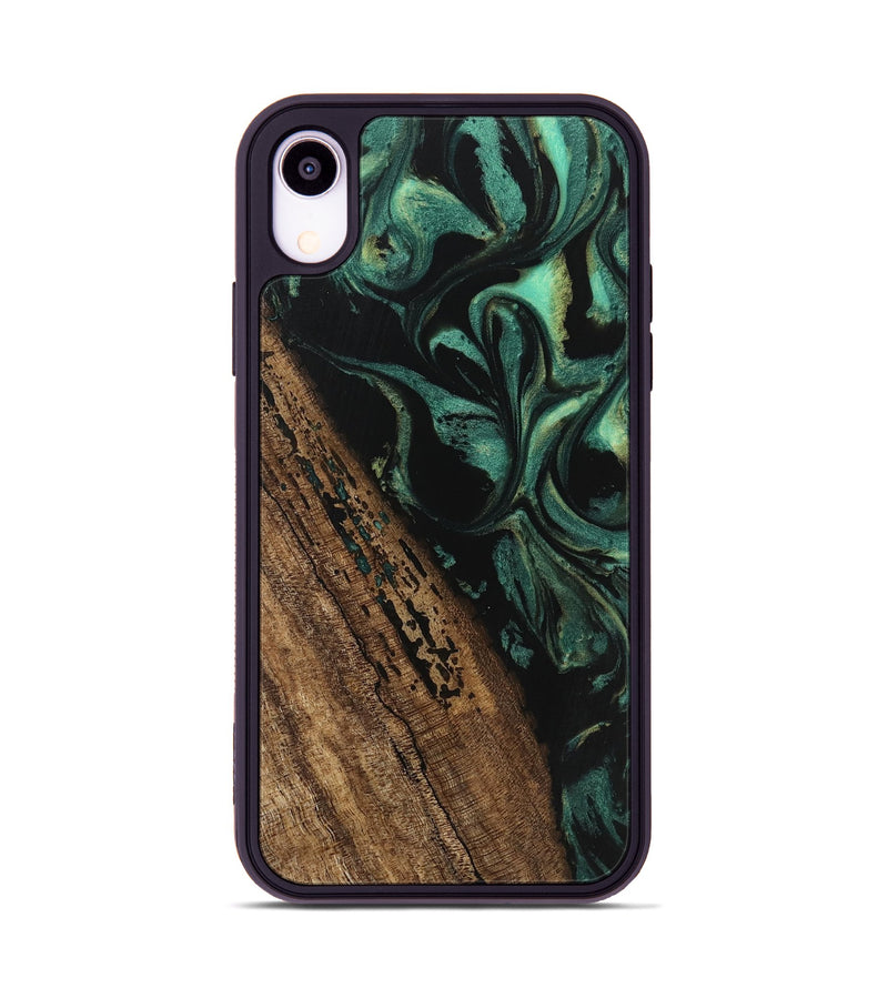 iPhone Xr Wood Phone Case - Kaeden (Green, 746202)