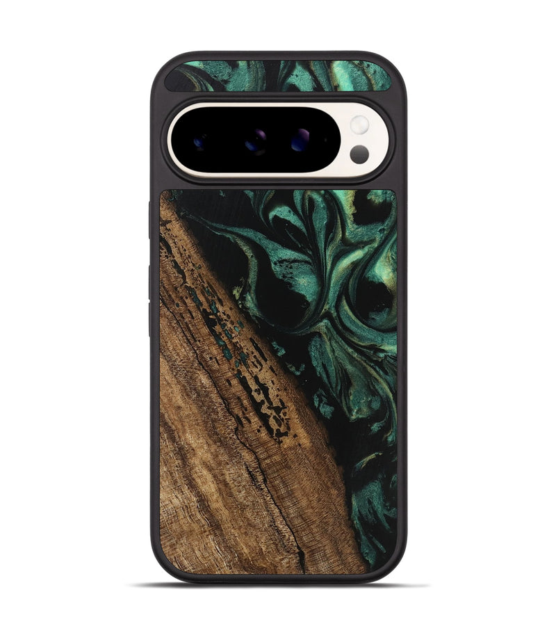 Pixel 9 Wood Phone Case - Kaeden (Green, 746202)