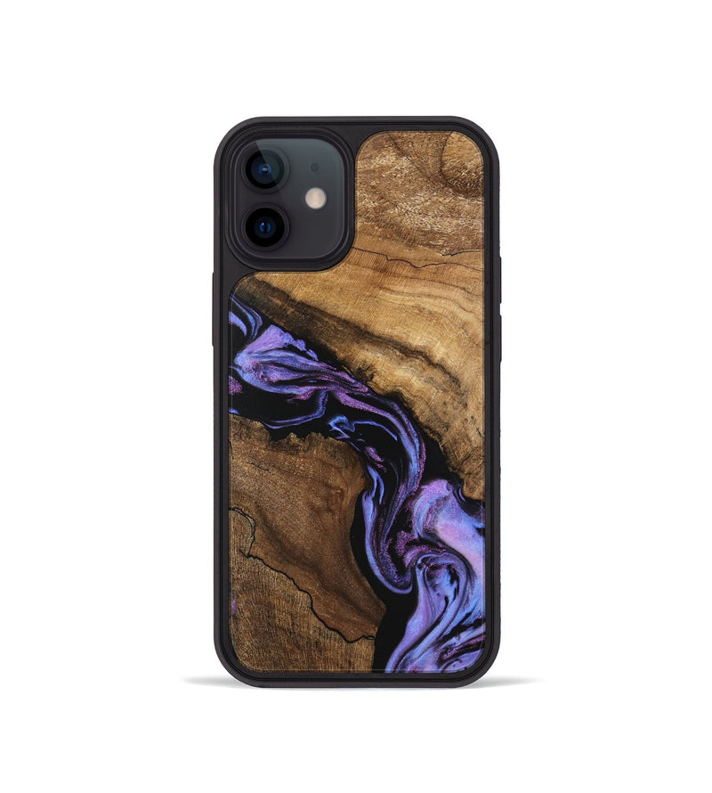 iPhone 12 mini Wood Phone Case - Lori (Purple, 746203)