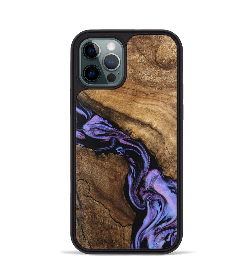 iPhone 12 Pro Wood Phone Case - Lori (Purple, 746203)