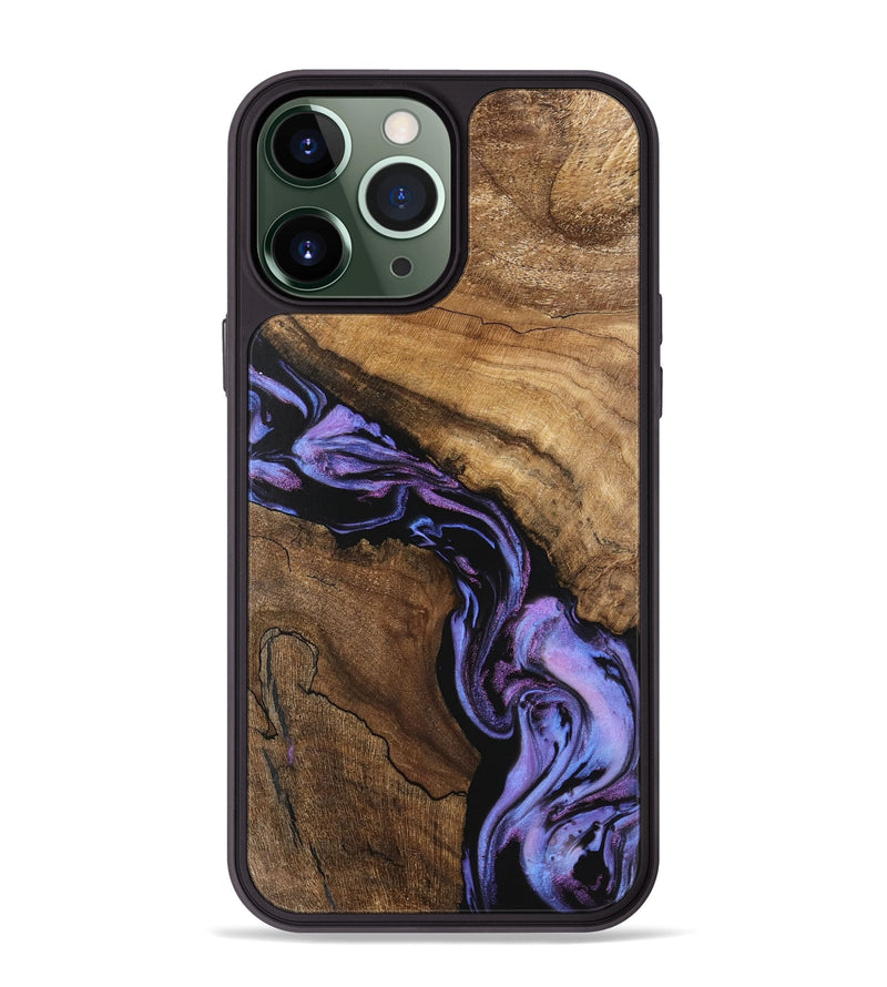 iPhone 13 Pro Max Wood Phone Case - Lori (Purple, 746203)