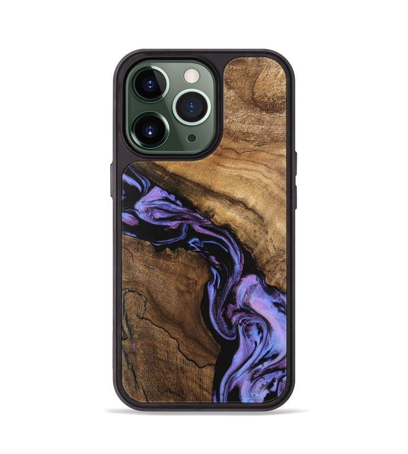 iPhone 13 Pro Wood Phone Case - Lori (Purple, 746203)