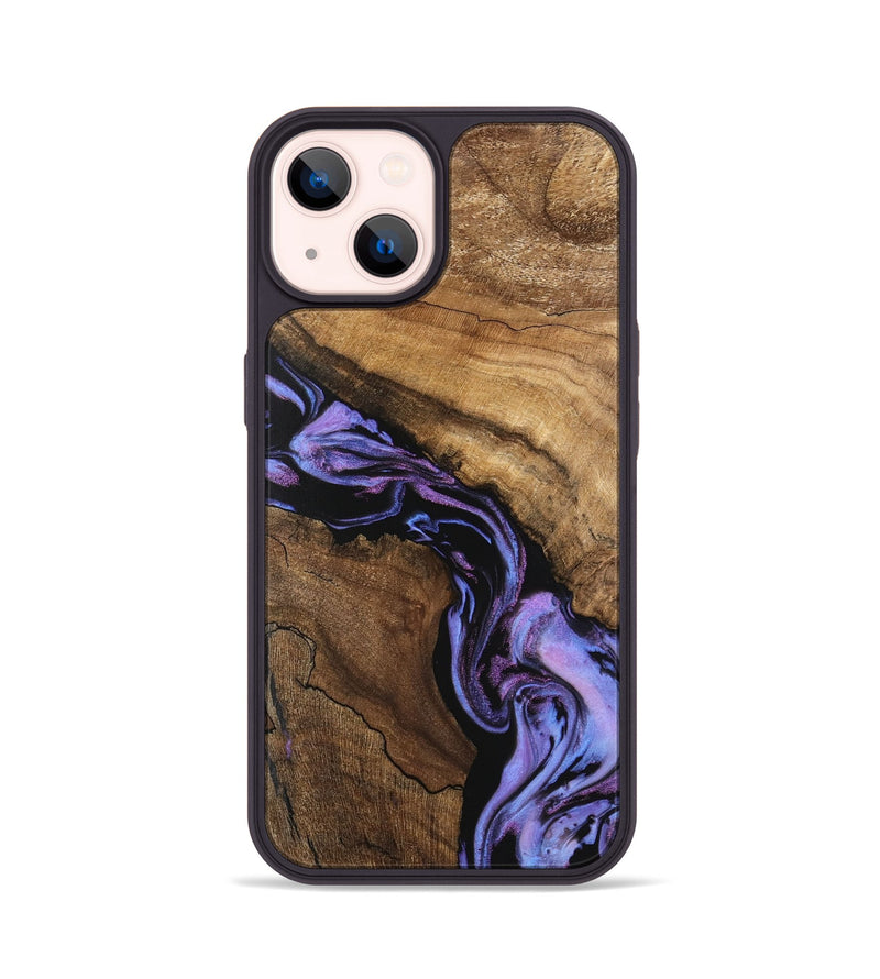 iPhone 14 Wood Phone Case - Lori (Purple, 746203)