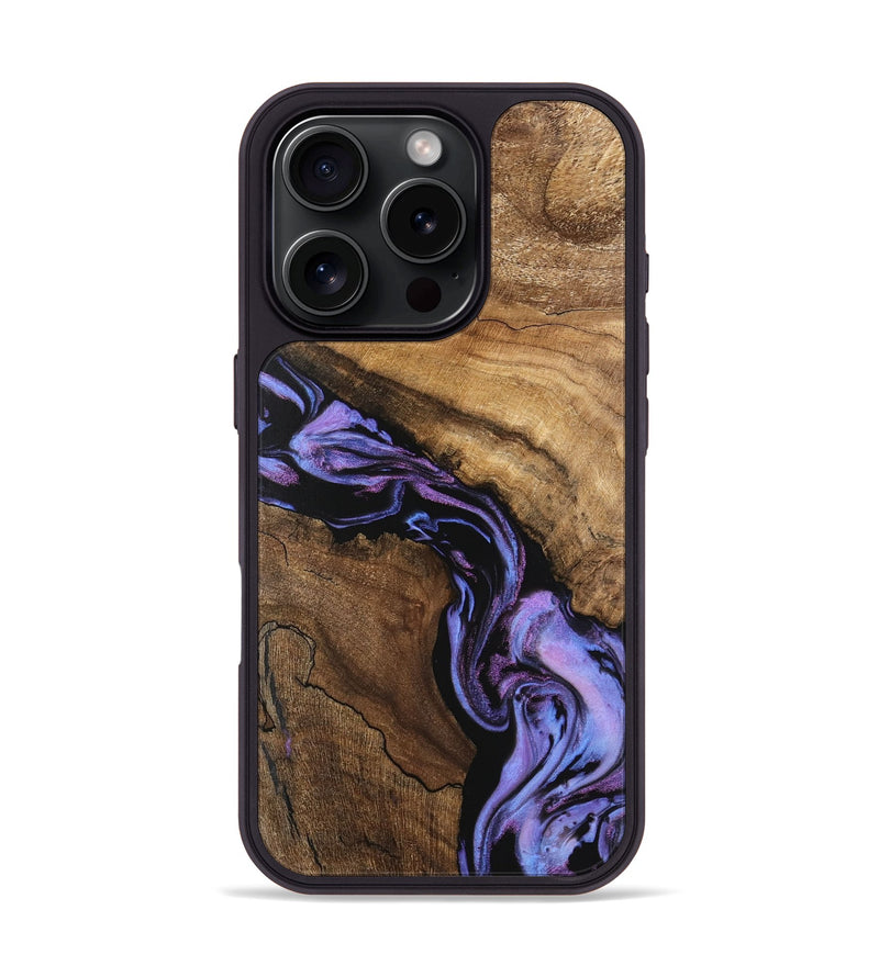 iPhone 16 Pro Wood Phone Case - Lori (Purple, 746203)