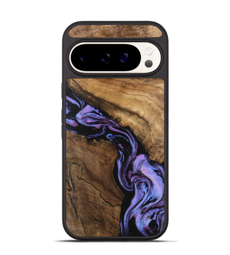 Pixel 9 Wood Phone Case - Lori (Purple, 746203)