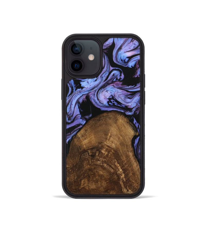 iPhone 12 mini Wood Phone Case - Lorelai (Purple, 746204)