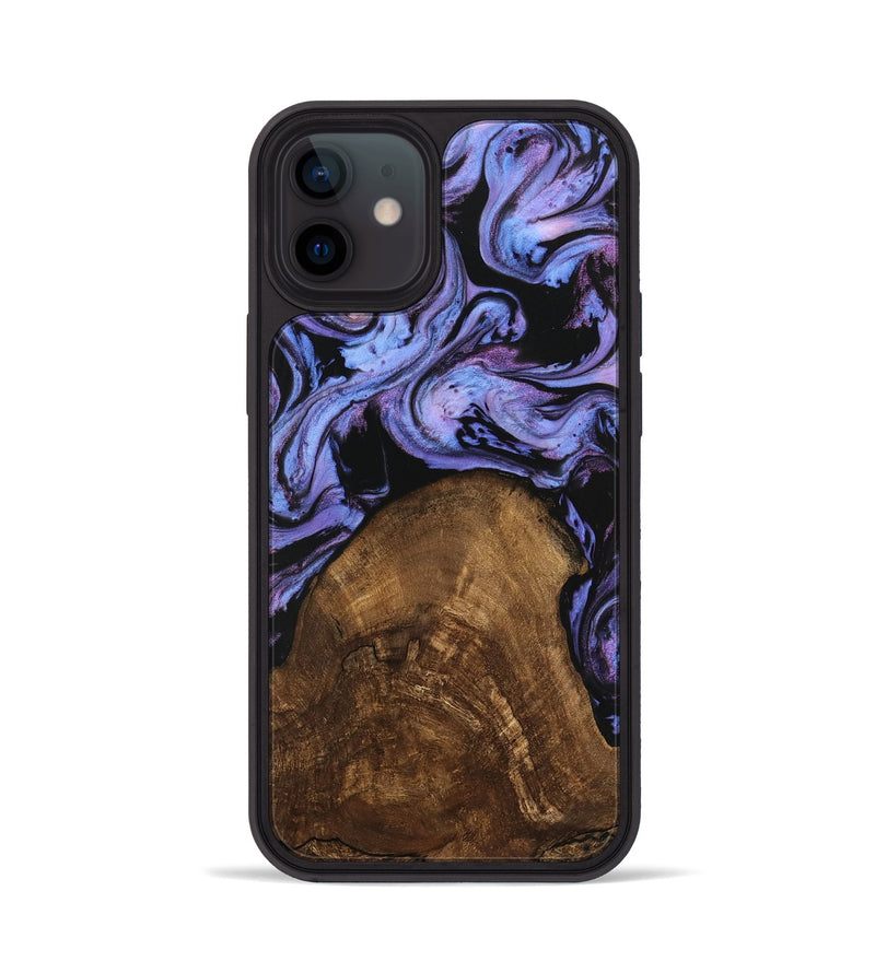 iPhone 12 Wood Phone Case - Lorelai (Purple, 746204)