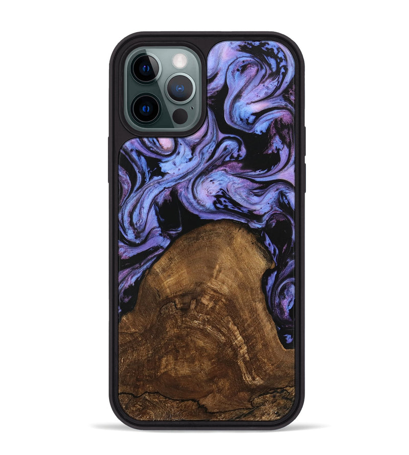 iPhone 12 Pro Max Wood Phone Case - Lorelai (Purple, 746204)