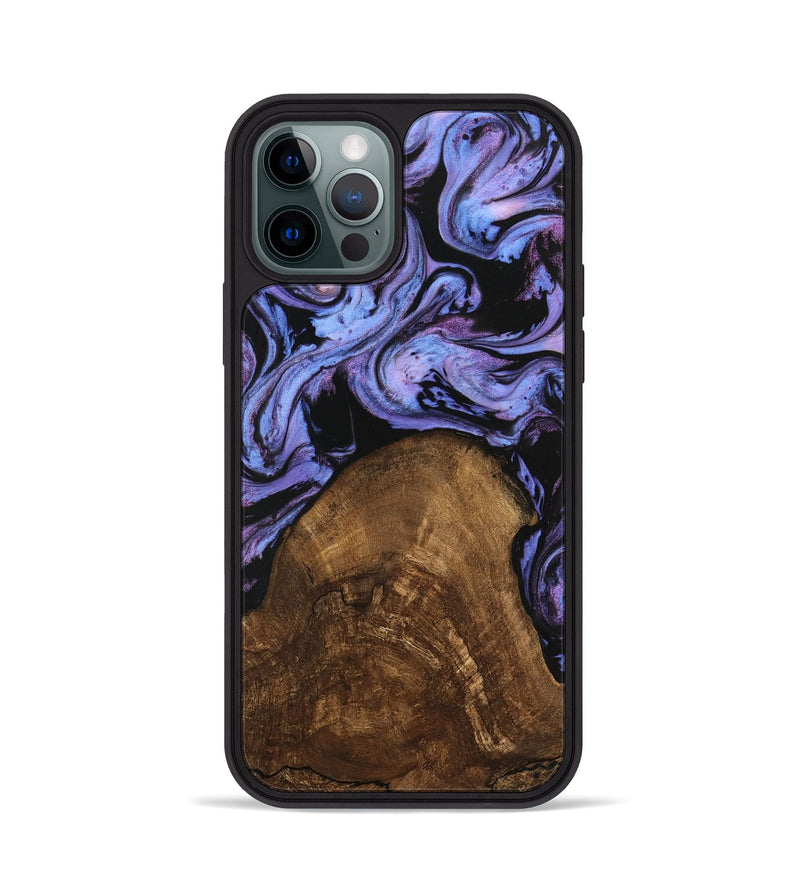 iPhone 12 Pro Wood Phone Case - Lorelai (Purple, 746204)