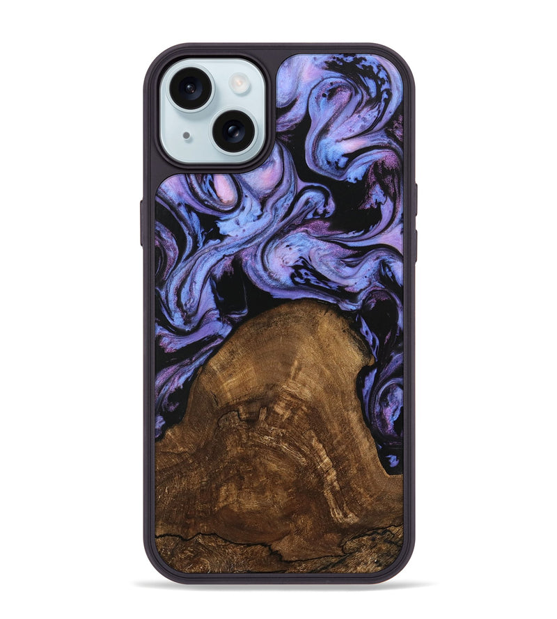 iPhone 15 Plus Wood Phone Case - Lorelai (Purple, 746204)