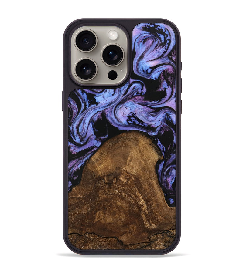 iPhone 15 Pro Max Wood Phone Case - Lorelai (Purple, 746204)