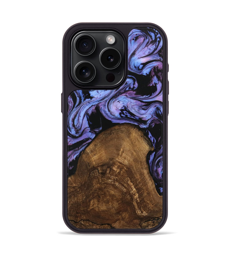 iPhone 15 Pro Wood Phone Case - Lorelai (Purple, 746204)