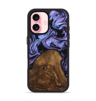 iPhone 16 Wood Phone Case - Lorelai (Purple, 746204)