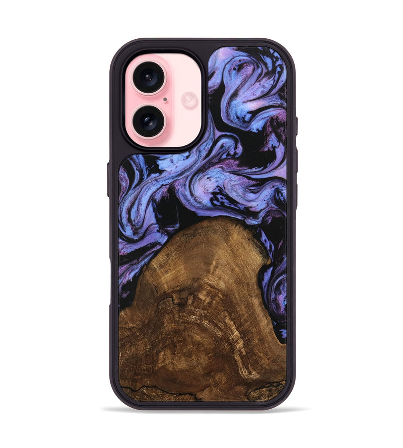 iPhone 16 Wood Phone Case - Lorelai (Purple, 746204)