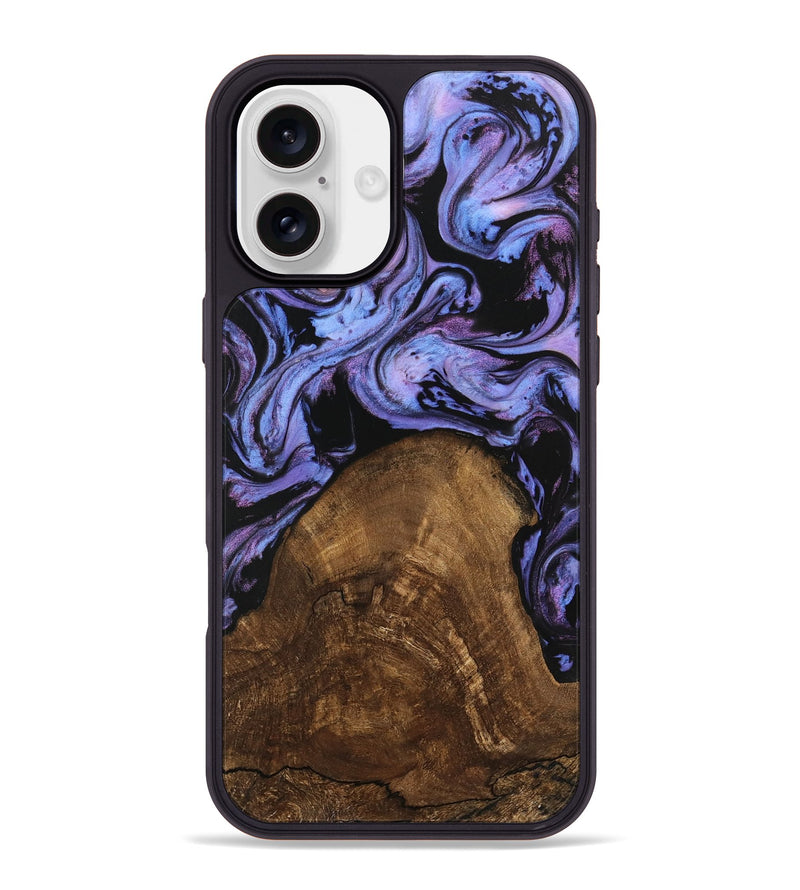 iPhone 16 Plus Wood Phone Case - Lorelai (Purple, 746204)