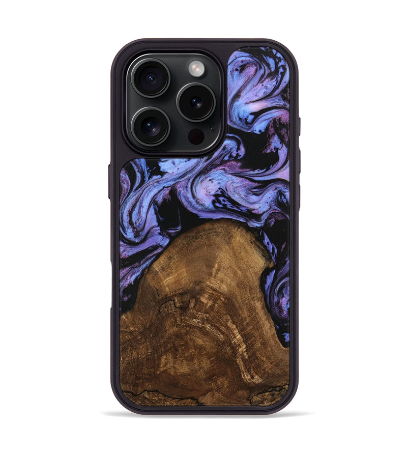 iPhone 16 Pro Wood Phone Case - Lorelai (Purple, 746204)