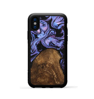 iPhone Xs Wood Phone Case - Lorelai (Purple, 746204)