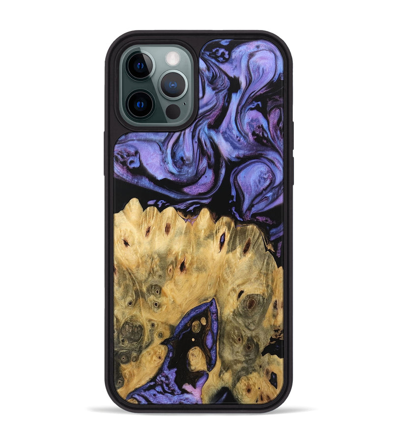 iPhone 12 Pro Max Wood Phone Case - Rayden (Purple, 746205)