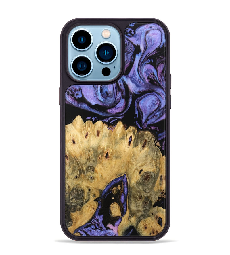 iPhone 14 Pro Max Wood Phone Case - Rayden (Purple, 746205)