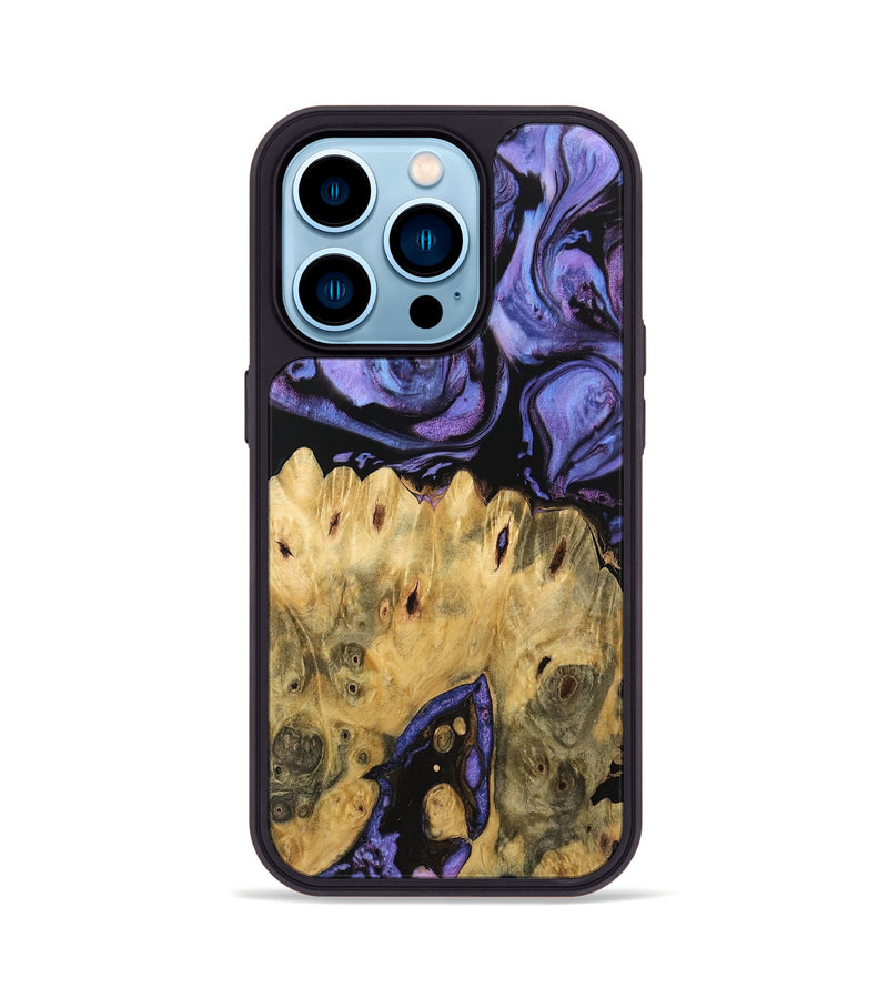 iPhone 14 Pro Wood Phone Case - Rayden (Purple, 746205)