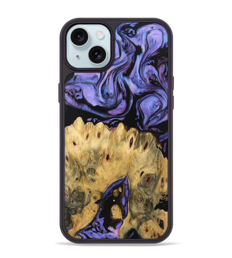 iPhone 15 Plus Wood Phone Case - Rayden (Purple, 746205)