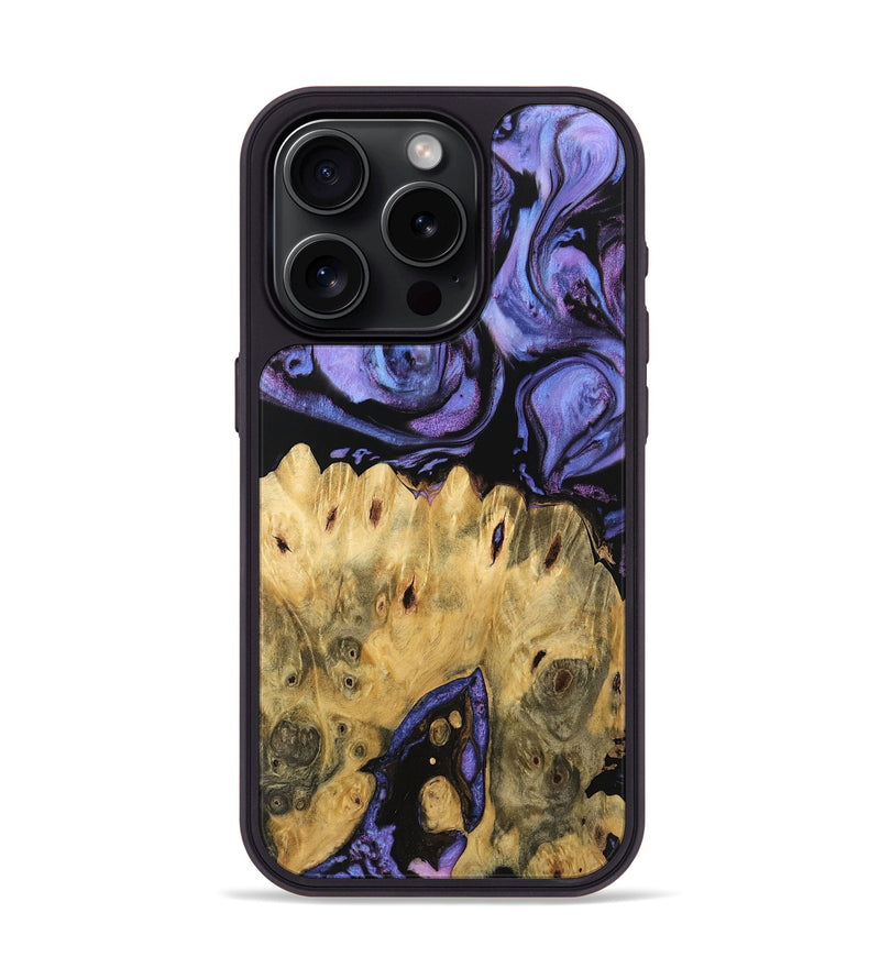 iPhone 15 Pro Wood Phone Case - Rayden (Purple, 746205)