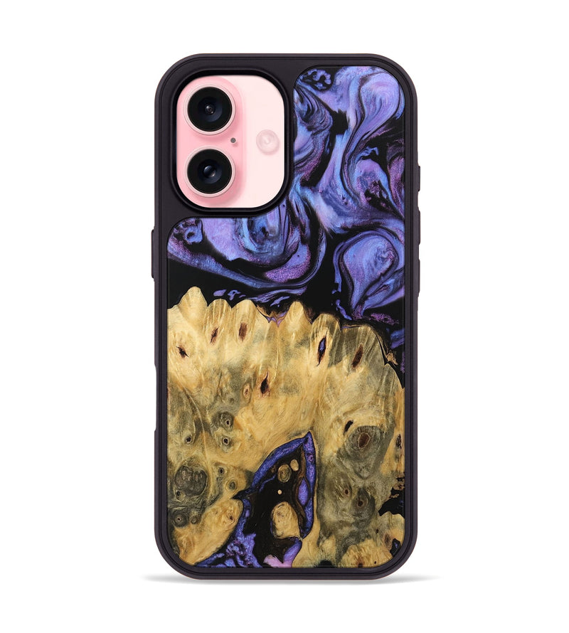 iPhone 16 Wood Phone Case - Rayden (Purple, 746205)