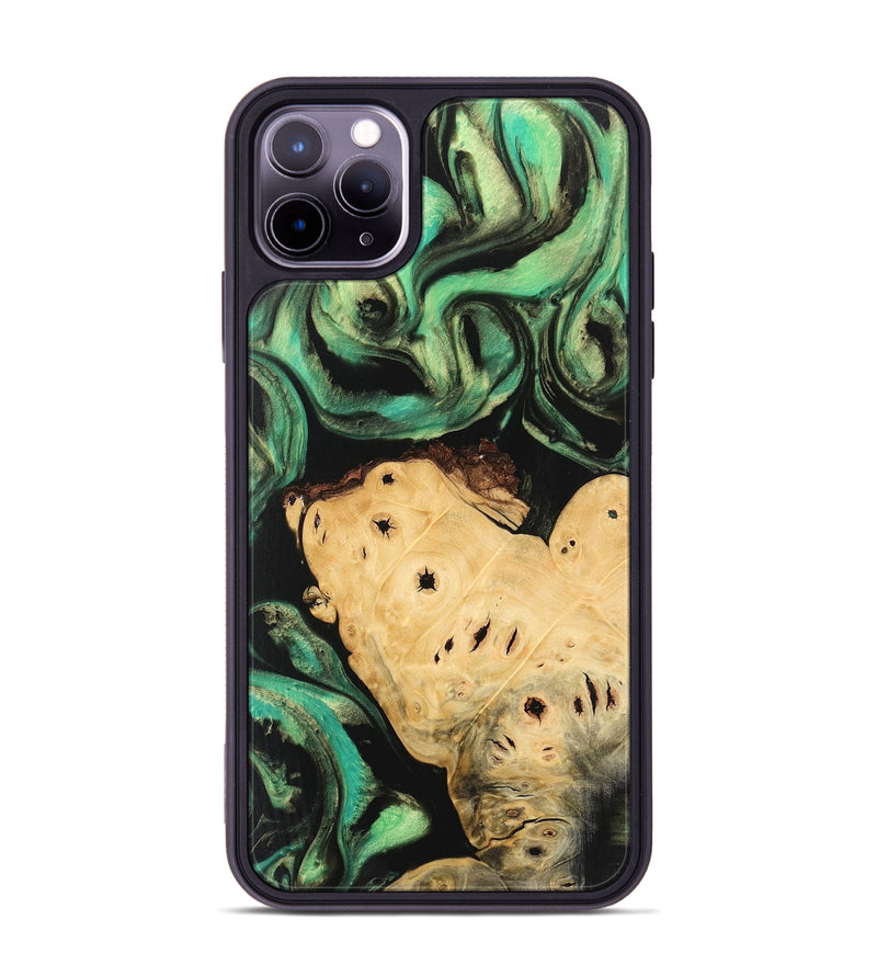 iPhone 11 Pro Max Wood Phone Case - Harmoni (Green, 746208)