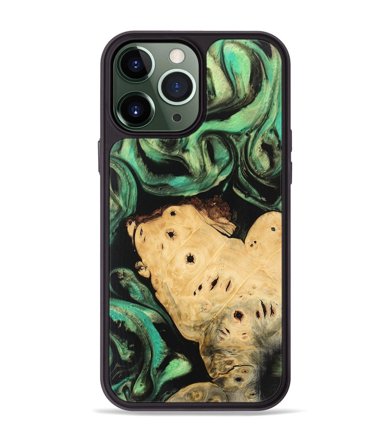 iPhone 13 Pro Max Wood Phone Case - Harmoni (Green, 746208)