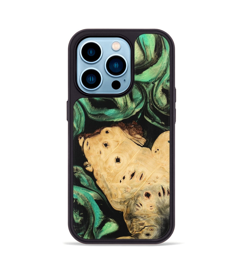 iPhone 14 Pro Wood Phone Case - Harmoni (Green, 746208)