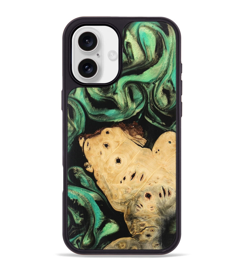 iPhone 16 Plus Wood Phone Case - Harmoni (Green, 746208)