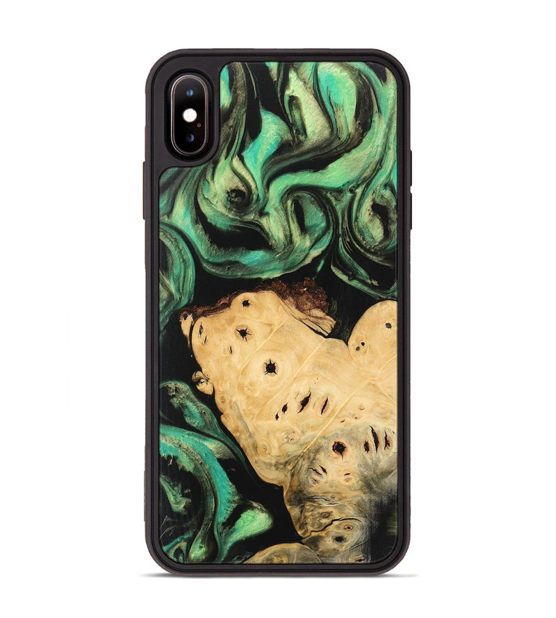 iPhone Xs Max Wood Phone Case - Harmoni (Green, 746208)