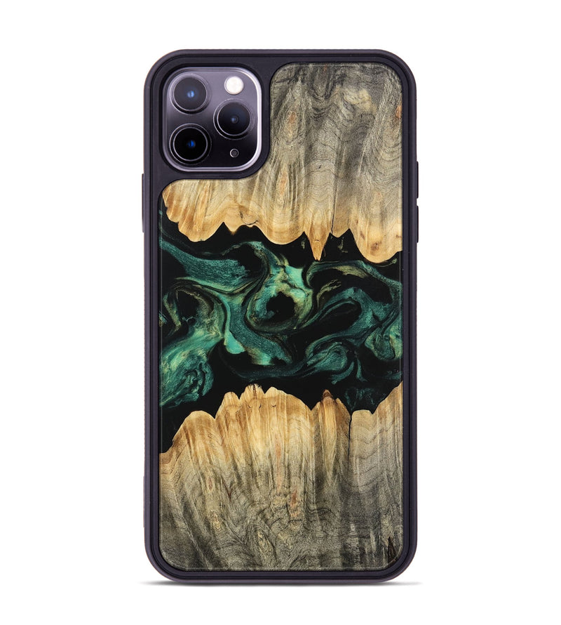 iPhone 11 Pro Max Wood Phone Case - Alivia (Green, 746209)