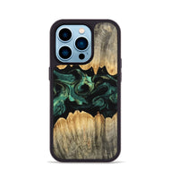 iPhone 14 Pro Wood Phone Case - Alivia (Green, 746209)