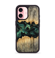 iPhone 16 Wood Phone Case - Alivia (Green, 746209)