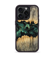 iPhone 16 Pro Wood Phone Case - Alivia (Green, 746209)