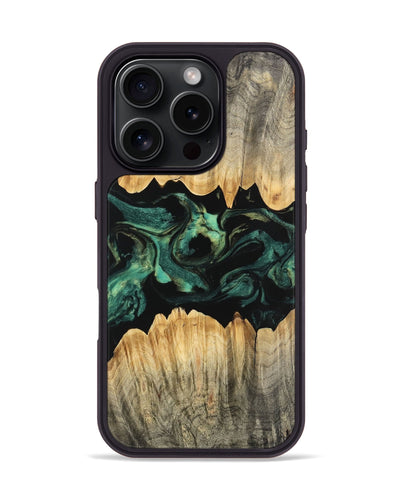 iPhone 16 Pro Wood Phone Case - Alivia (Green, 746209)