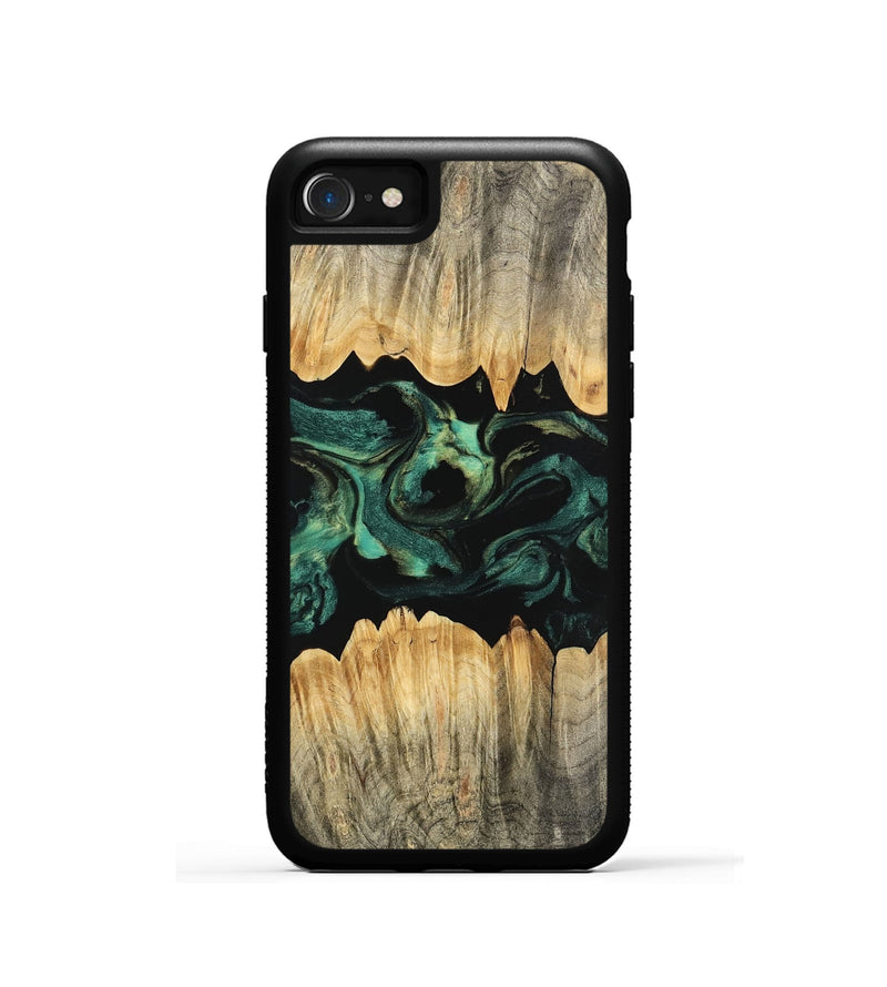 iPhone SE Wood Phone Case - Alivia (Green, 746209)